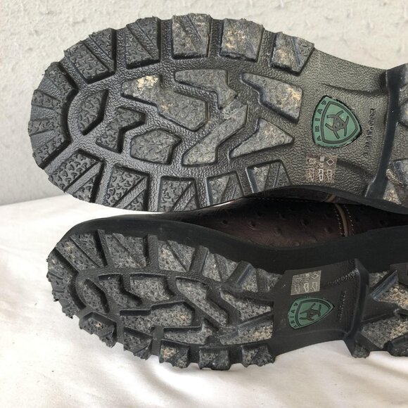 Ariat Fatbaby Boots Womens Size 7.5 Brown Ostrich Print Blush Suede 4LR 14765 - Picture 6 of 16